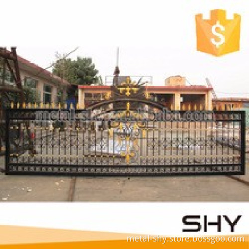 Cast aluminum wrought iron sea nearby house railing pool fence